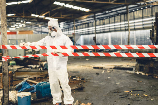 Professional Sewage Cleanup technician working in Portsmouth, OH